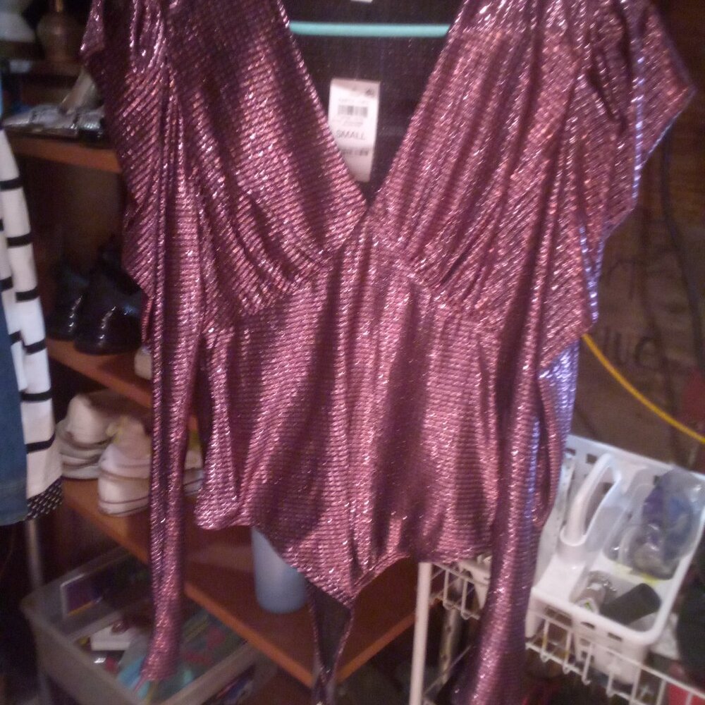 Shimmery body suit